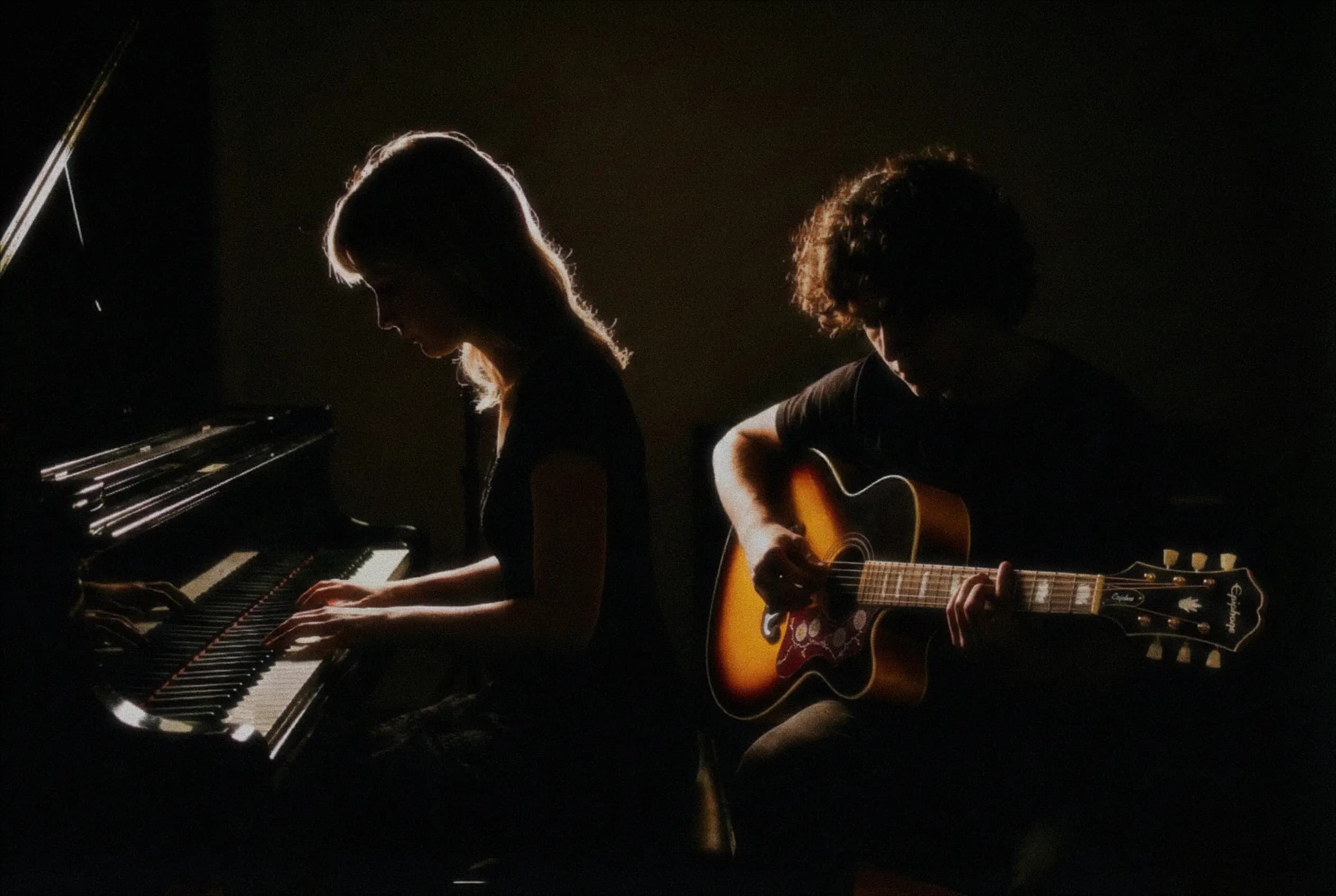 Musician playing piano
